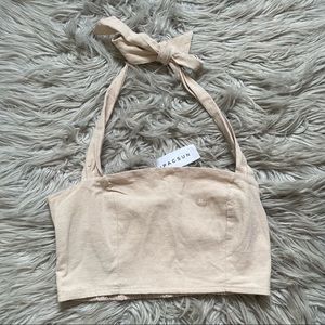 PacSun Linen Halter Top